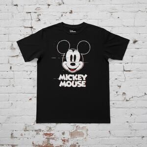 Disney Mickey Mouse Black Graphic T-Shirt XL